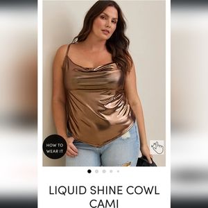 Liquid Shine Cowl Cami